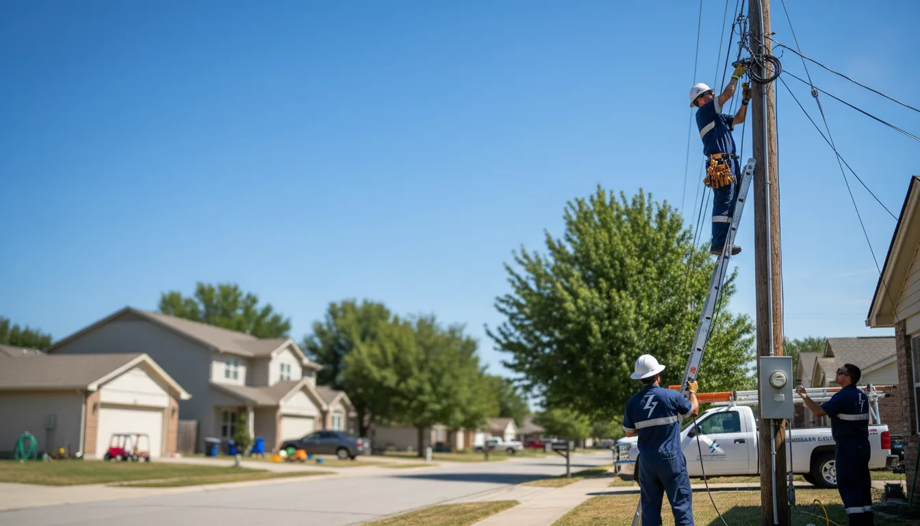 Residential electrician providing installation services in Loranger, LA